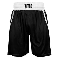 variant:black/white::TITLE Boxing Performance Aerovent Amateur Boxing Set 3.0 short front view