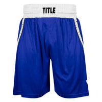 variant:blue/white::TITLE Boxing Performance Aerovent Amateur Boxing Set 3.0 short front view