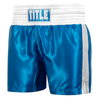 color:blue/white::TITLE Boxing Professional Traditional Cut Trunks main view