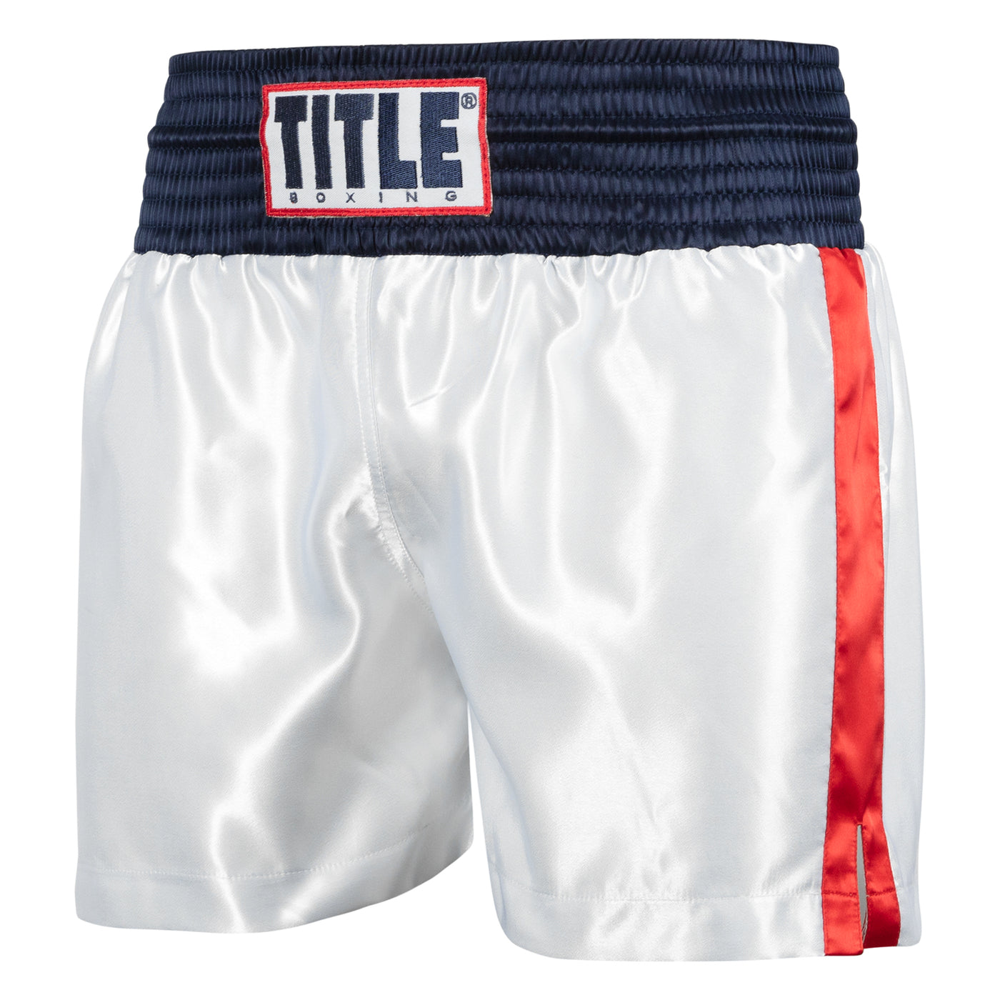 color:red/white/blue::TITLE Boxing Professional Traditional Cut Trunks main view