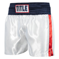 color:red/white/blue::TITLE Boxing Professional Traditional Cut Trunks main view