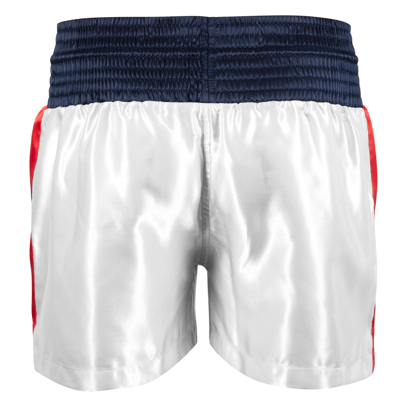 variant:red/white/blue::TITLE Boxing Professional Traditional Cut Trunks back view