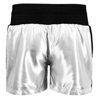 variant:white/black::TITLE Boxing Professional Traditional Cut Trunks back view
