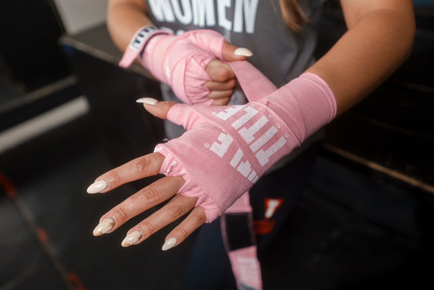 variant:Pink::TITLE Boxing Power-Flex Elite 180" Fist Wrap