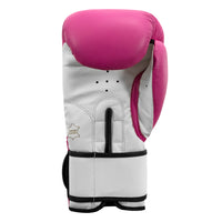 variant:Hot Pink/White::TITLE Premier Leather Super Bag Gloves 2.0 back view