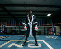 variant:black/white::TITLE Boxing Stock Full Length Robe 3.0 guy in ring