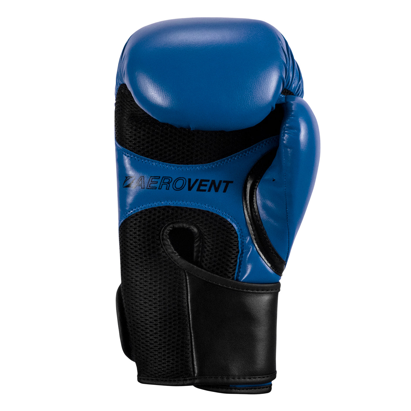 variant:Blue/Black::TITLE Boxing Vegan Fitness Bag Gloves back view