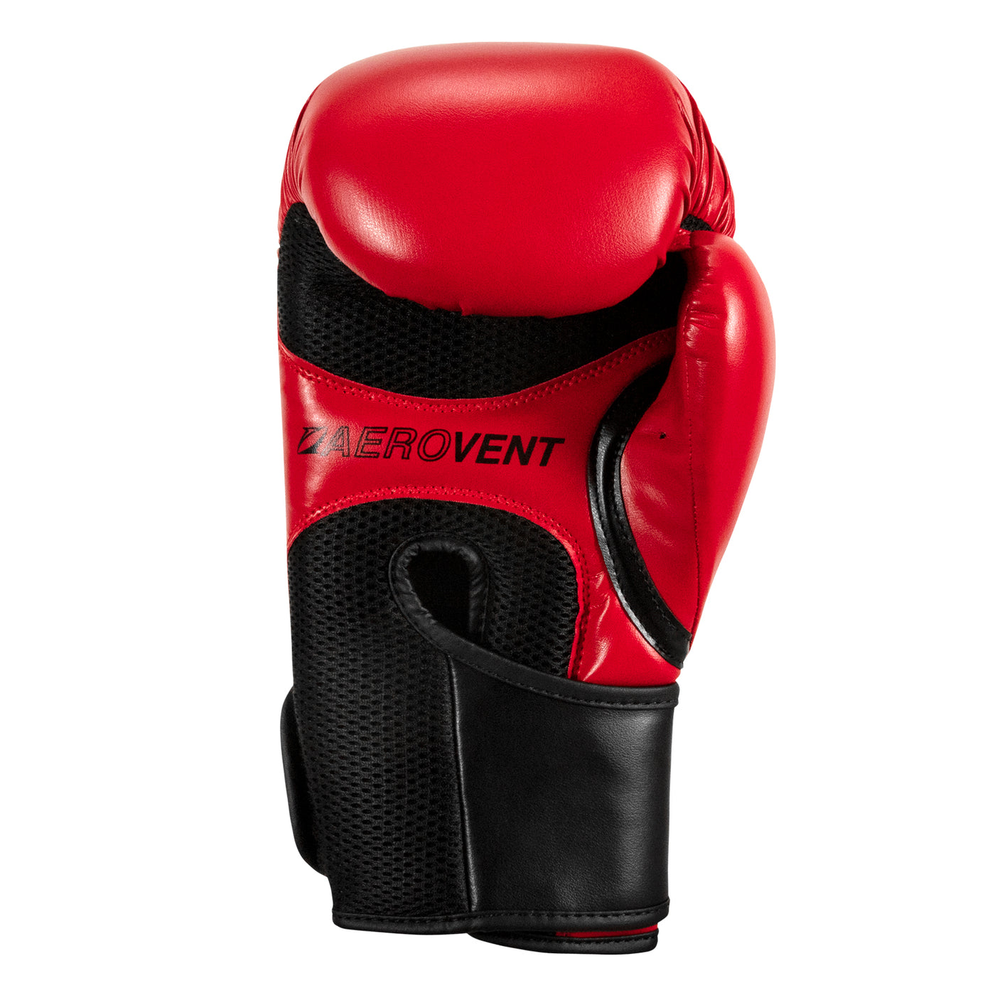 variant:Red/Black::TITLE Boxing Vegan Fitness Bag Gloves back view