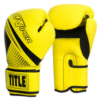 variant:Black/Neon Yellow::Viper by TITLE Boxing Strike Select Bag Gloves 2.0 side view