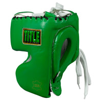 variant:Green::WBC by TITLE Boxing Sparring Headgear side view