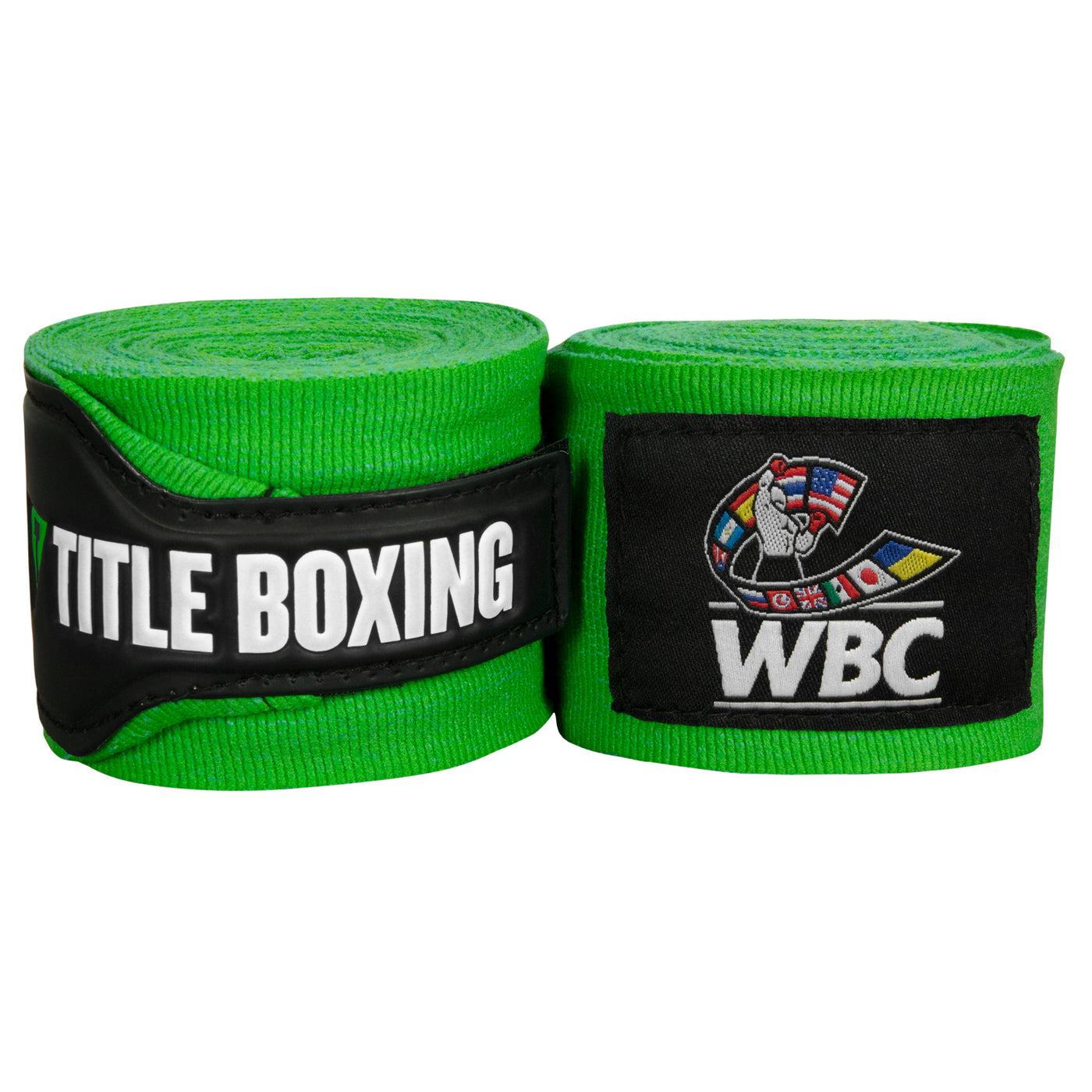 color:Green/Black::WBC by TITLE Boxing Hand Wraps