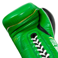variant:Green/Black::WBC by TITLE Boxing Sparring Gloves hand view