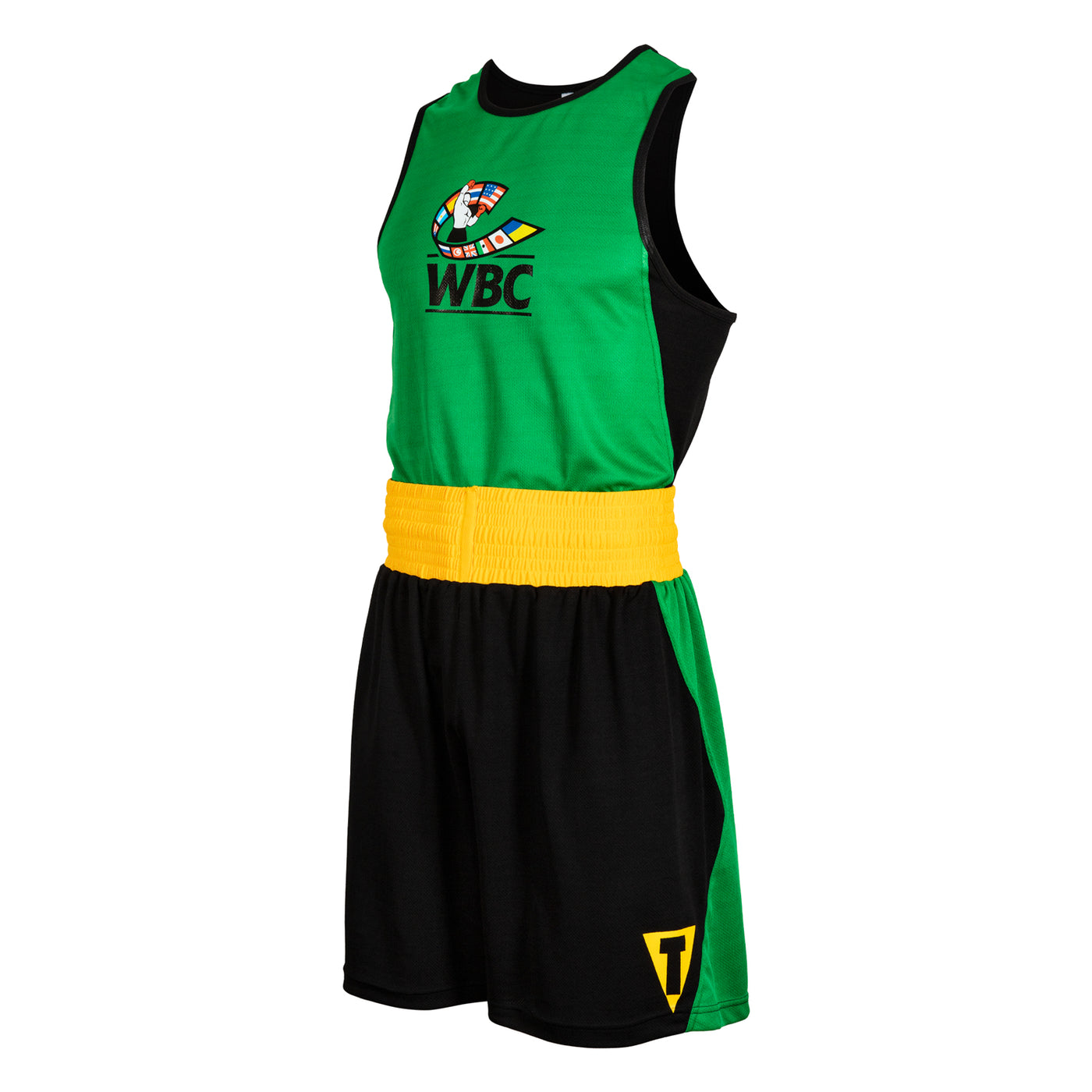 color:green/black::WBC by TITLE Boxing Amateur Competition Outfit main view