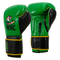 variant:Green/Black::WBC by TITLE Boxing Training Gloves side view