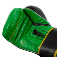 variant:Green/Black::WBC by TITLE Boxing Training Gloves hand view