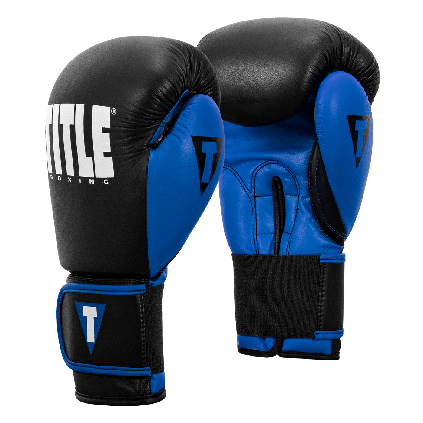 variant:Black/Blue::TITLE Boxing Dynamic Strike Heavy Bag Gloves side view