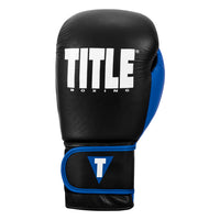 variant:Black/Blue::TITLE Boxing Dynamic Strike Heavy Bag Gloves front view
