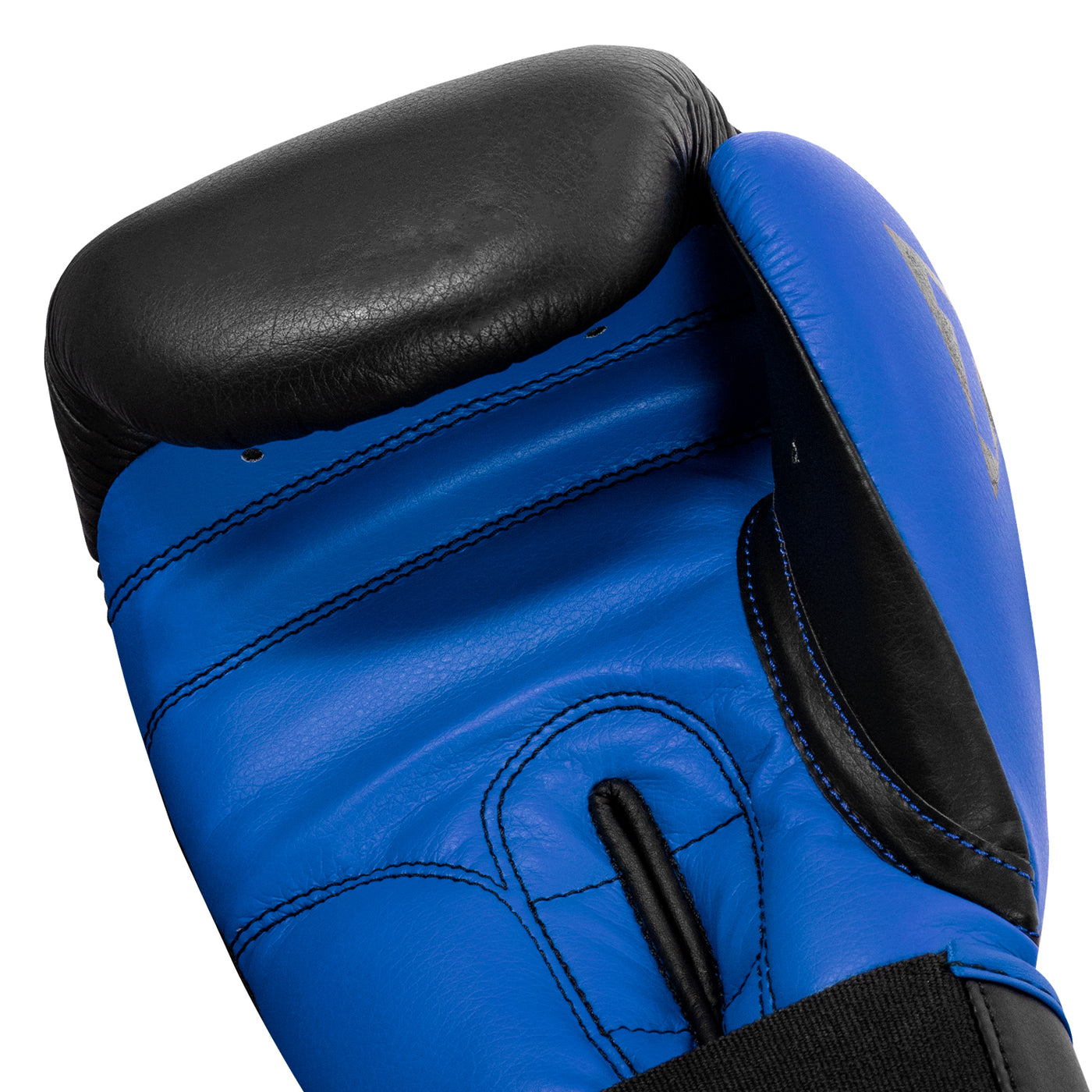 variant:Black/Blue::TITLE Boxing Dynamic Strike Heavy Bag Gloves hand view