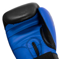 variant:Black/Blue::TITLE Boxing Dynamic Strike Heavy Bag Gloves hand view
