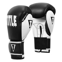 variant:Black/White::TITLE Boxing Dynamic Strike Heavy Bag Gloves side view