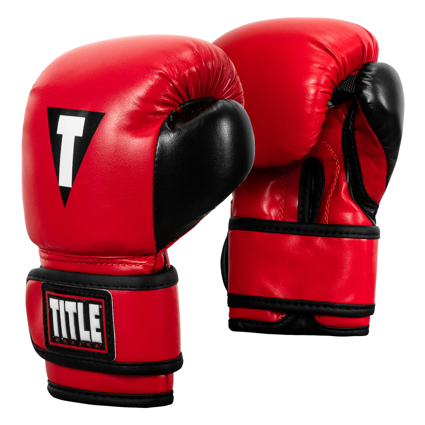 variant:Red/Black::TITLE Boxing Youth Bag Gloves alternate view