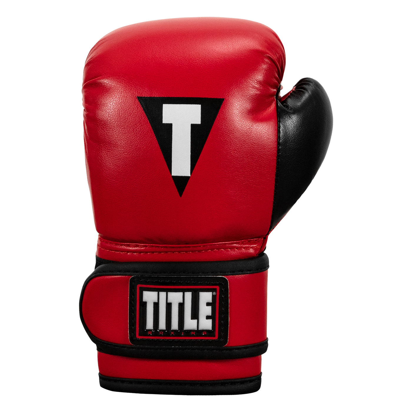 variant:Red/Black::TITLE Boxing Youth Bag Gloves front view