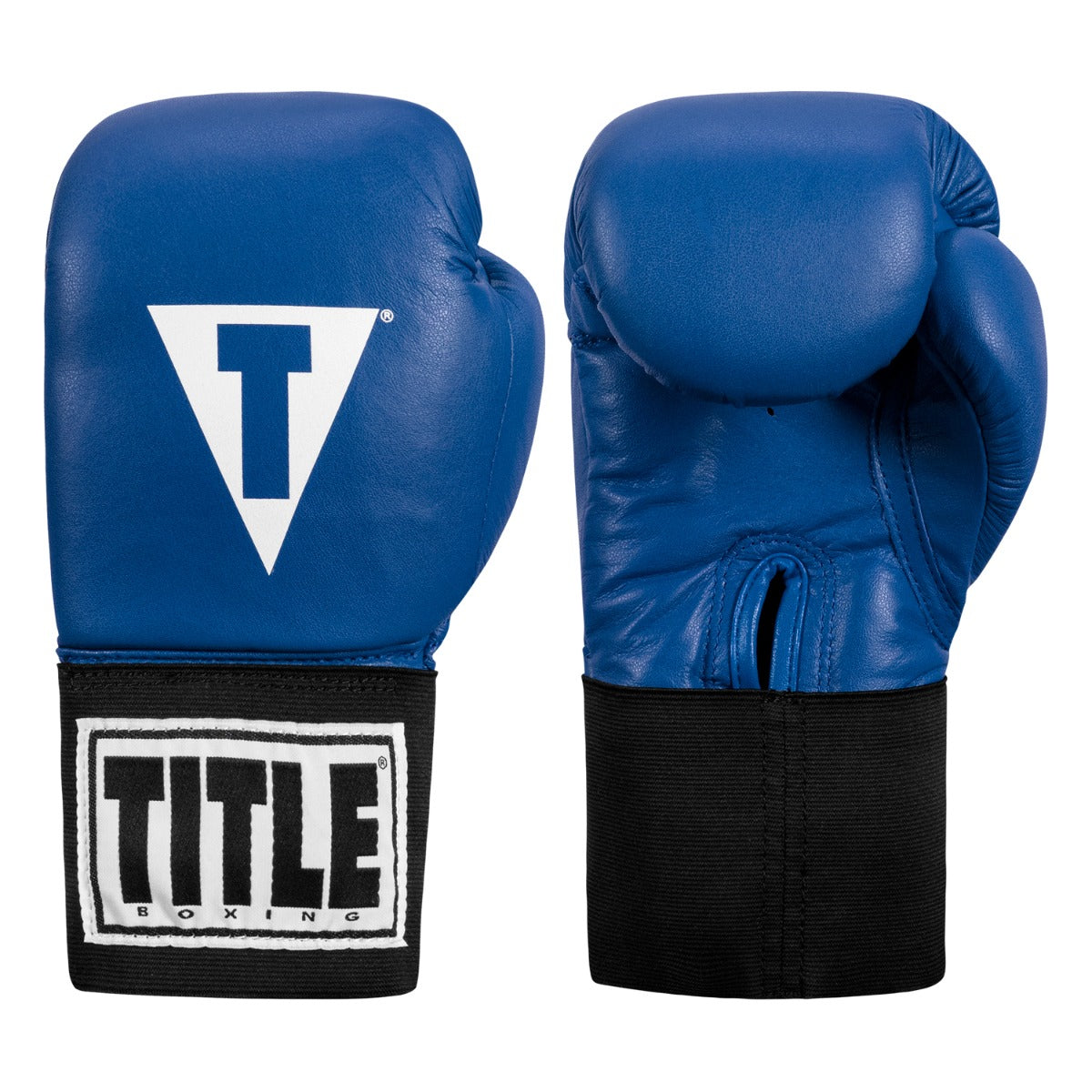 color:blue::TITLE Boxing USA Boxing Competition Gloves - Elastic main  view