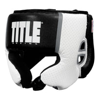 color:black::TITLE Boxing Aerovent Elite USA Boxing Competition Headgear – With Cheeks main view