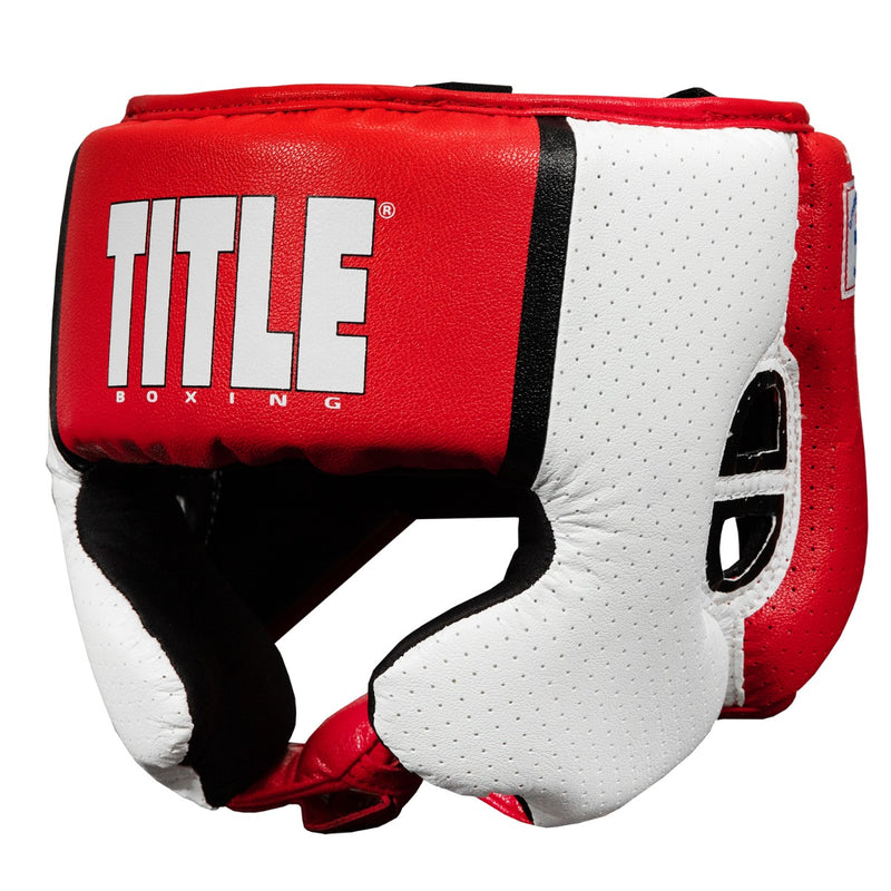 TITLE BOXING AEROVENT ヘッドギア L TITLE Aerovent Elite USA Boxing Competition Headgear – With Cheeks