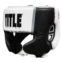 color:white::TITLE Boxing Aerovent Elite USA Boxing Competition Headgear – With Cheeks main view