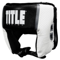 color:black::TITLE Boxing Aerovent Elite USA Boxing Competition Headgear – Open Face main view