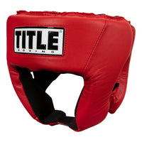 color:red::TITLE Boxing USA Boxing Competition Headgear - Open Face main view