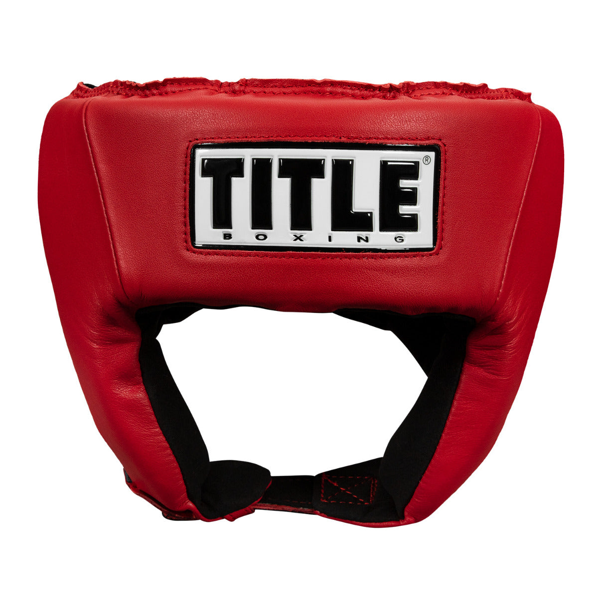 variant:red::TITLE Boxing USA Boxing Competition Headgear - Open Face front view