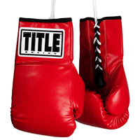 variant:red::TITLE Boxing Autograph Gloves hanging side view