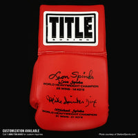 variant:red::TITLE Boxing Autograph Gloves Leon Spinks autograph 