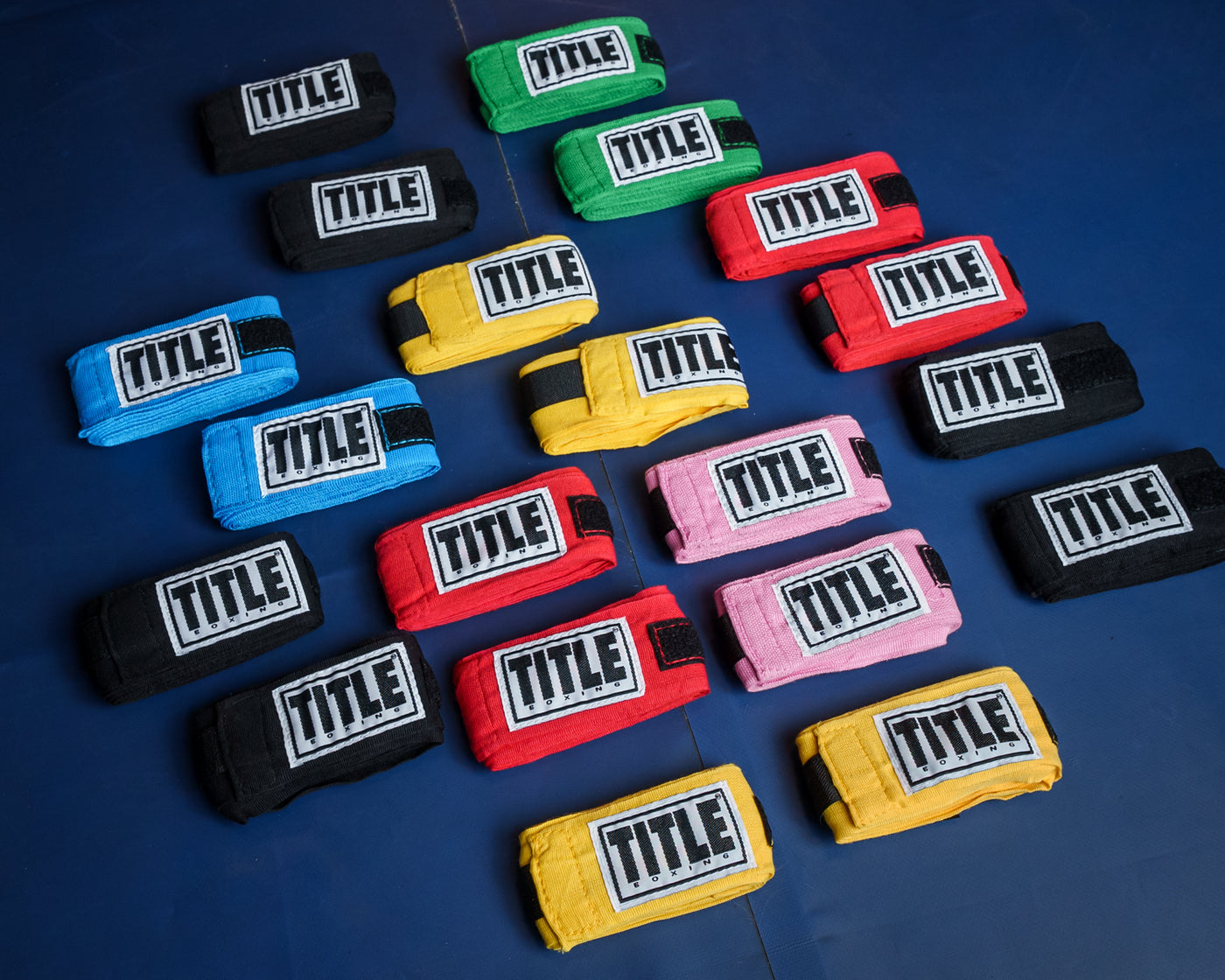 variant:lifestyle::TITLE Boxing Advanced Semi-Elastic Assorted Hand Wraps (10 Pair) all colors 