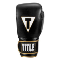 variant:black/white::TITLE Boxeo Mexican Leather Training Gloves Quatro front view