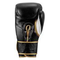 variant:black/white::TITLE Boxeo Mexican Leather Training Gloves Quatro palm view