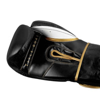 variant:black/white::TITLE Boxeo Mexican Leather Training Gloves Quatro alt palm view