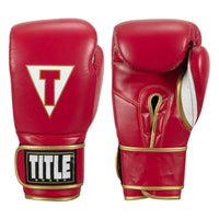 color:red/white::TITLE Boxeo Mexican Leather Training Gloves Quatro main view