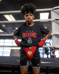 variant:lifestyle::BOOM BOOM Boxing Battle Youth Groin Protector kid modeling protector