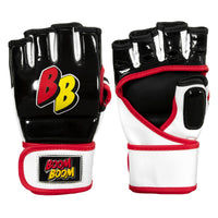 color:Black/White/Red::BOOM BOOM Boxing Bomber Youth MMA Gloves main view