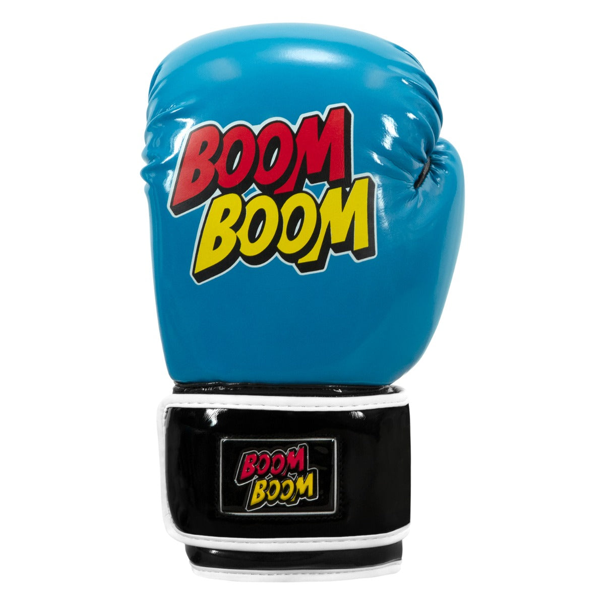 variant:Light Blue/Black::BOOM BOOM Boxing Striker Youth Boxing Gloves front view