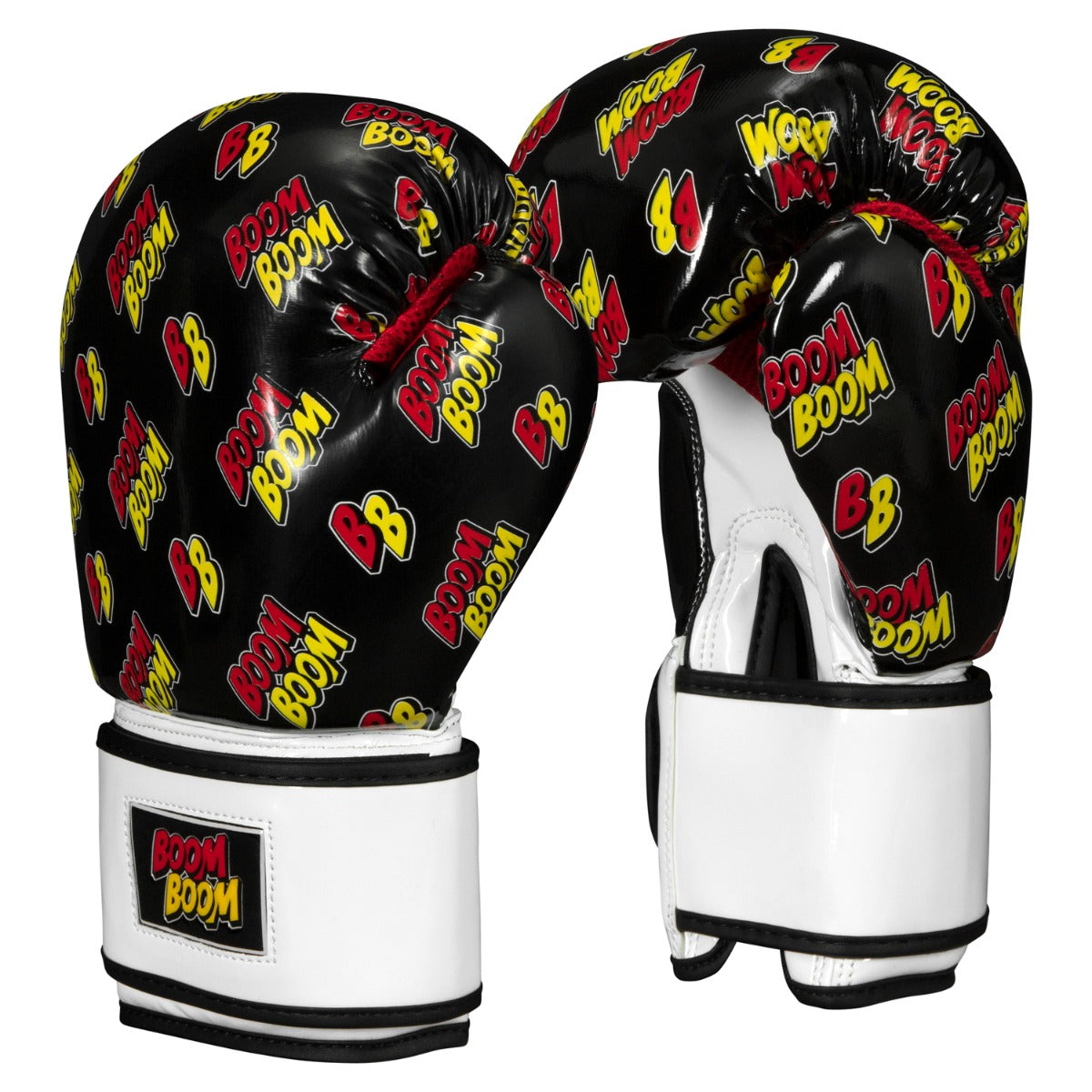 vairant:Black/White::BOOM BOOM Boxing Striker Youth Boxing Gloves 3.0 side view