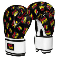 vairant:Black/White::BOOM BOOM Boxing Striker Youth Boxing Gloves 3.0 side view