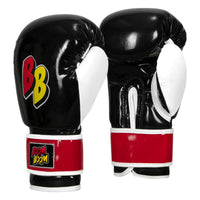 variant:Black/White/Red::BOOM BOOM Boxing Silencer Youth Bag Gloves side view