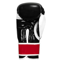 variant:Black/White/Red::BOOM BOOM Boxing Silencer Youth Bag Gloves back view