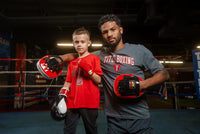 variant:lifestyle:: BOOM BOOM Boxing Silencer Youth Training Set 1 kid with trainer