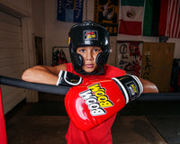 variant:lifestyle:: BOOM BOOM Boxing Striker Youth Boxing Set 2 kid posing in set