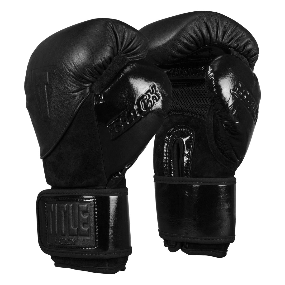 variant:lifestyle::TITLE Black Blitz Sparring Gloves side  view